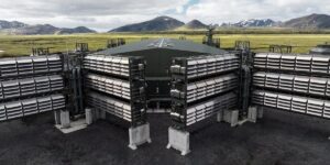 The world’s largest fans designed to suck carbon from the air are up and running in Iceland