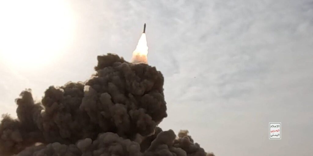 Houthi rebels say they’ve fired a new ‘homemade hypersonic missile,’ posting footage of its launch at a civilian ship