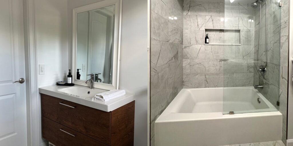 I’m an interior designer. I redid my bathroom for ,000 — but I still have 4 major regrets.