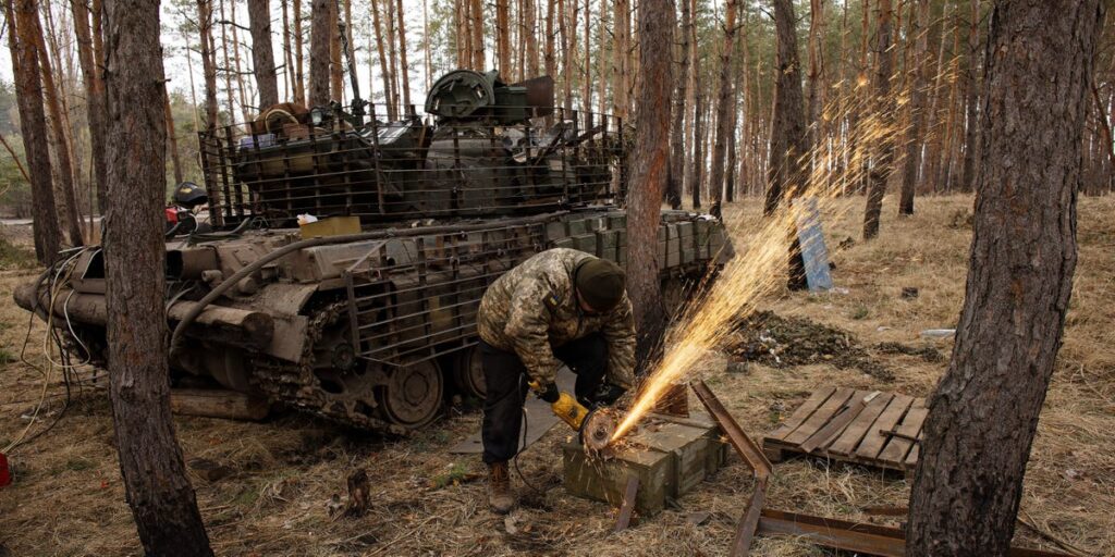 Ukraine shows even the toughest tanks can’t go to war anymore without cage armor to shield them from exploding drones