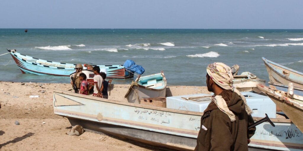 Video shows the Houthis attack a merchant ship with a naval drone seemingly disguised as a slow fishing boat