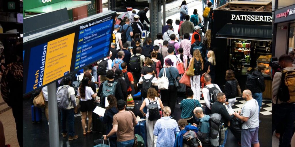 ‘Malicious Acts’ Shut Down Paris Trains Ahead of Olympics Opening