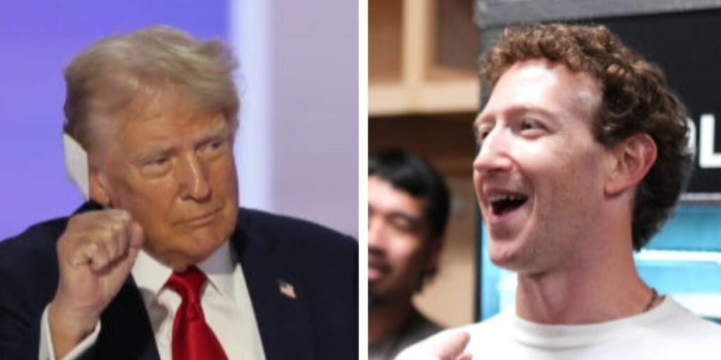 Mark Zuckerberg calls Donald Trump a ‘badass’ after the former president threatened him with prison