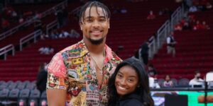 Simone Biles’ husband, Jonathan Owens, is missing training camp to watch his wife at the Olympics. Here’s a timeline of their 4-year relationship.