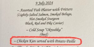 Ukraine’s ambassador accused Russia of serving ‘Chicken Kiev’ at a UN luncheon after bombing a children’s hospital