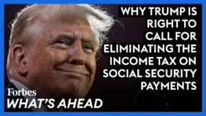 Trump Calls For Eliminating The Income Tax On Social Security Payments