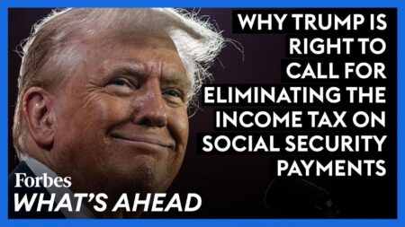 Trump Calls For Eliminating The Income Tax On Social Security Payments