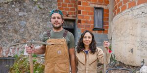 After 8 years of van life, they were ready to settle down. They bought an abandoned watermill in Portugal to turn into a family home.