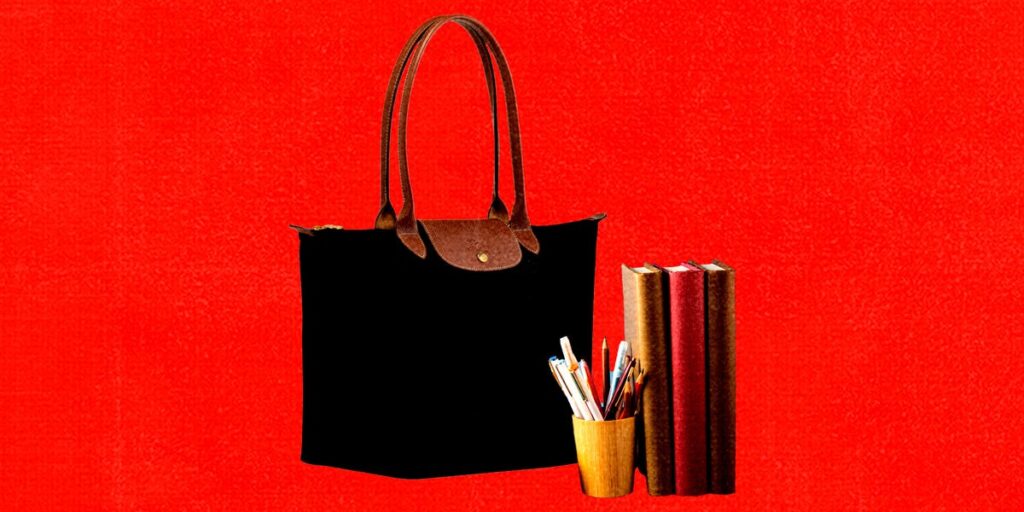 Goodbye backpacks. The cool kids are going back to school with a 5 Longchamp tote in hand.