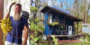 He’s spent 5 years building a cabin in the woods in Hawaii to escape the Minnesota winters. Now, he’s planning to move there for good.