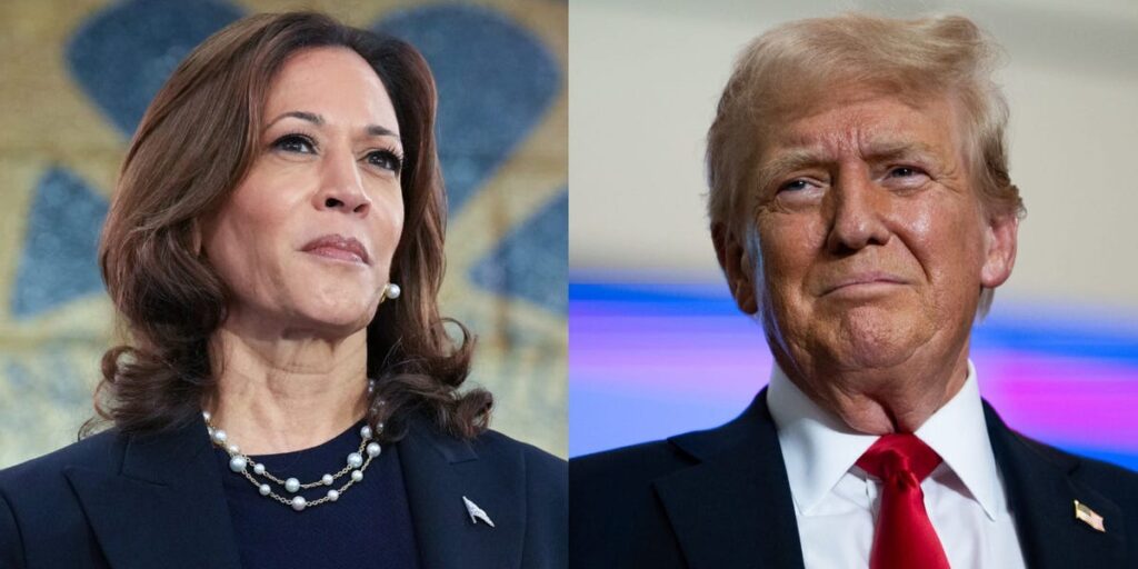 Kamala Harris leads Trump in the critical swing states of Michigan, Pennsylvania, and Wisconsin, new poll says