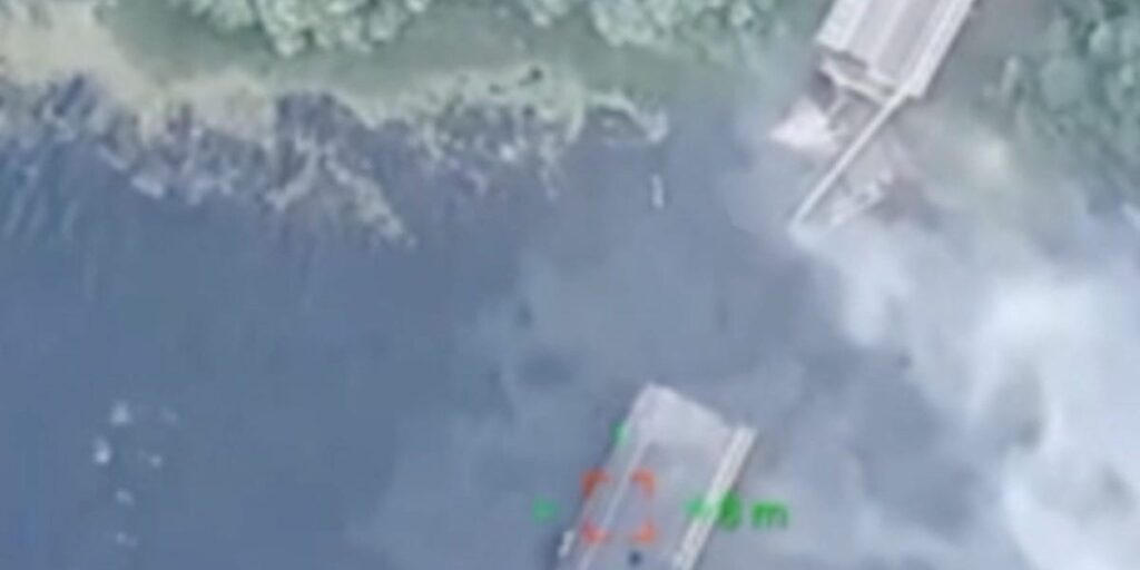 Satellite images capture the broken aftermath of the Ukrainian air force strikes on key Russian bridges to back the Kursk invasion