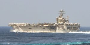 The US Navy is on its fourth aircraft carrier as its warships react to fighting in the Middle East