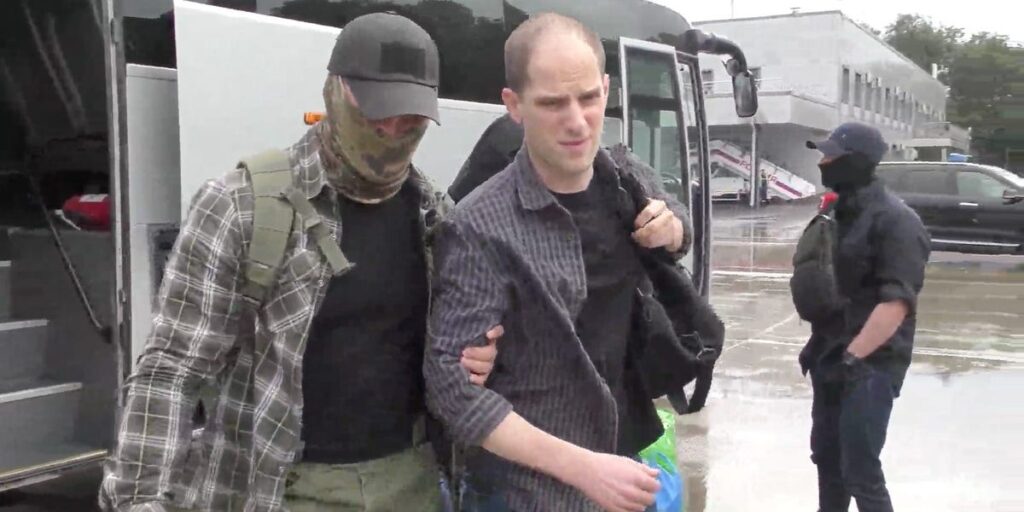 Videos show the moment Americans were freed from Russian captivity after high-stakes prisoner swap