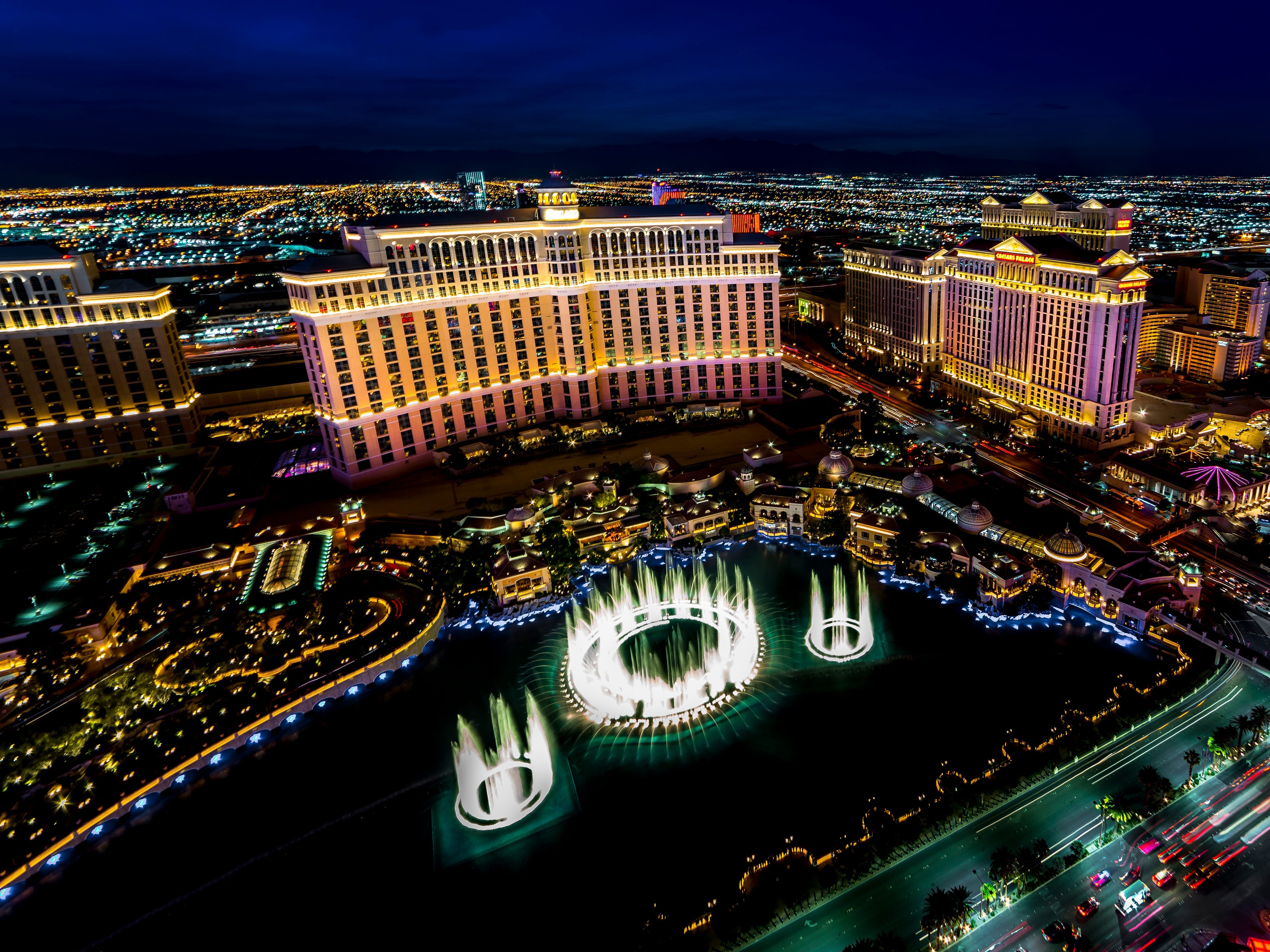 Las Vegas skyline at night