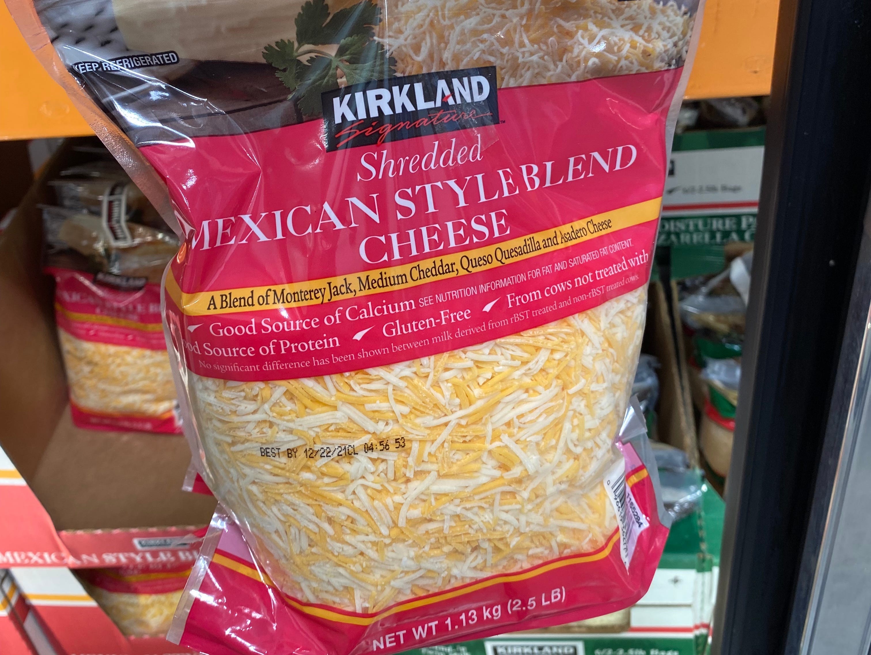 kirkland shredded cheese at costco