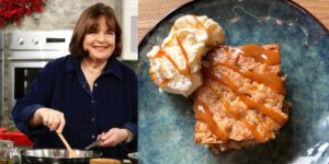 Ina Garten used to make this easy apple cake at her Barefoot Contessa store. It’s the perfect fall dessert.