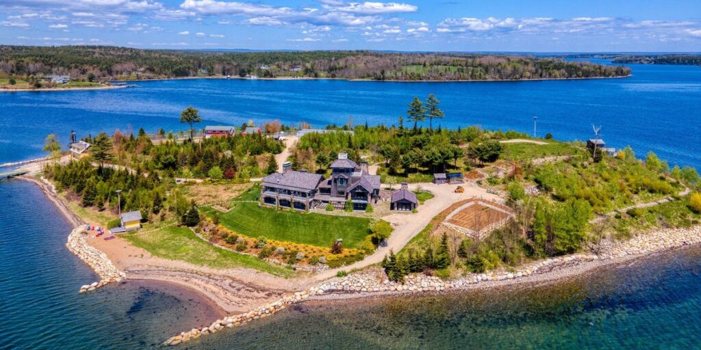 A self-sustaining private island in Canada that can only be reached by boat or helicopter is for sale