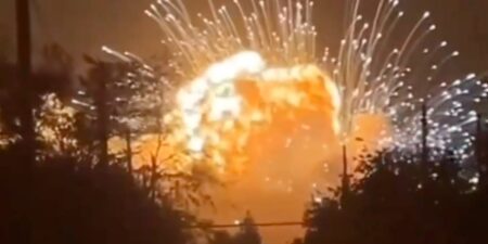 Video shows enormous explosion at Russian ammunition depot that Ukraine says housed munitions from North Korea