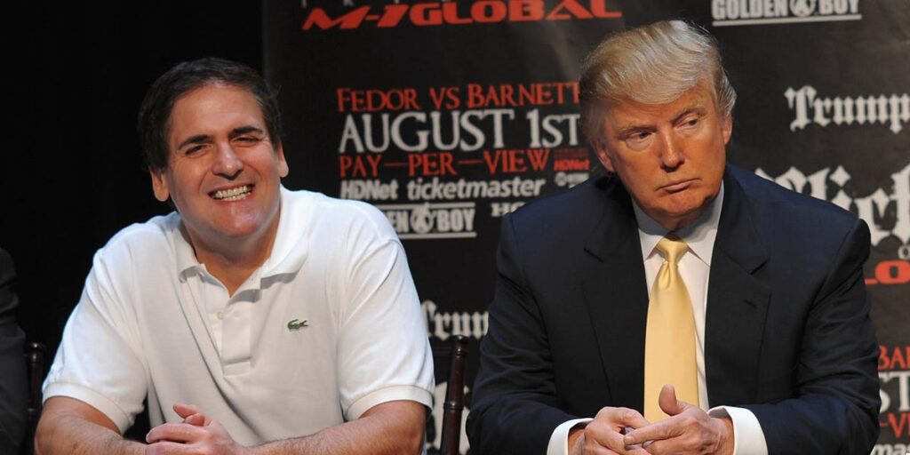 A history of Donald Trump and Mark Cuban’s ‘love-hate relationship’