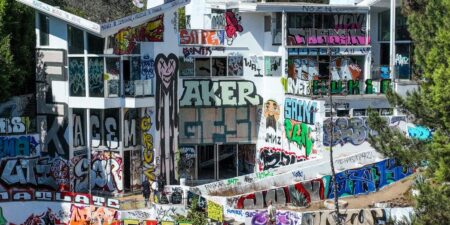 A Hollywood producer’s vandalized mansions recall a landmark case when graffiti artists won .75 million after their work was destroyed