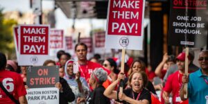 Thousands of hotel workers are on strike over Labor Day Weekend