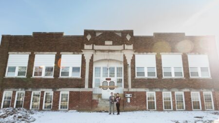 This couple bought a 110-year-old schoolhouse for 5,000 sight unseen and converted it into their family home—take a look inside