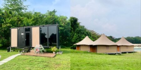 I stayed in a glamping tent and a tiny house resort on a small island near Singapore. One was a better escape from city life.