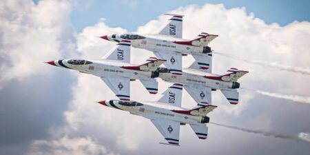 US Air Force pilots share what it takes to make the elite Thunderbirds team and fly F-16s just inches apart at near-supersonic speeds