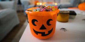 I refuse to do ‘Boo Baskets’ for my kids. They already have too much stuff, and I don’t want to be trapped doing it yearly.