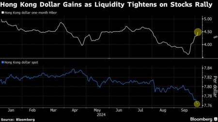 Hong Kong Dollar in Rare Spotlight as Stock Rally Boosts Demand