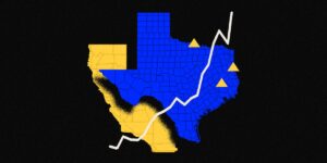 California’s economic growth is slipping behind Texas as the Lone Star state draws corporate HQs and people