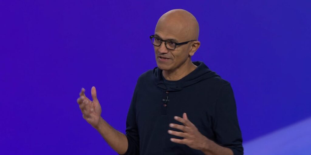 Satya Nadella reportedly calls 2 different CEOs every day — and has 2 favorite questions