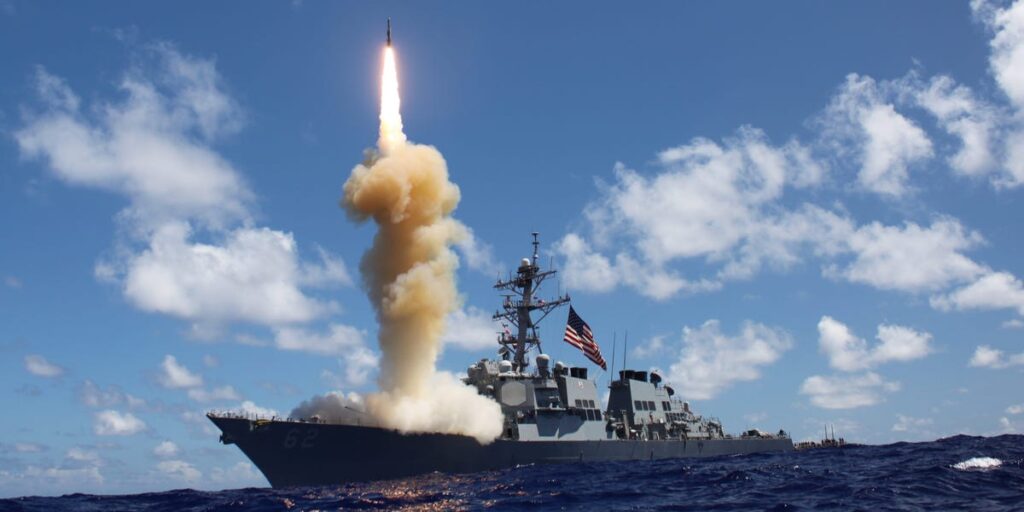 US Navy warships shot down Iranian missiles fired at Israel in massive barrage