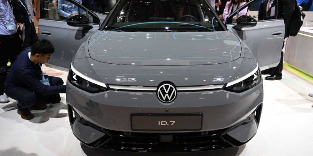 Volkswagen stumbles in China as Germany’s auto giants struggle to compete in the EV race