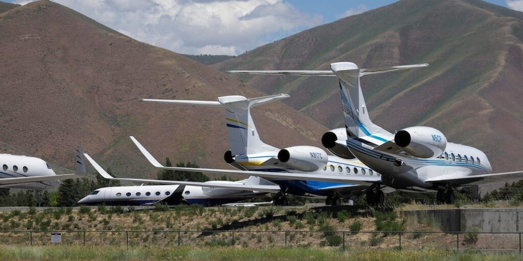 Private jet usage is way up for 2 reasons