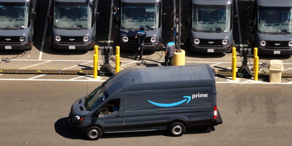 A mechanic died at an Amazon distribution center after the van he was working on fell on him